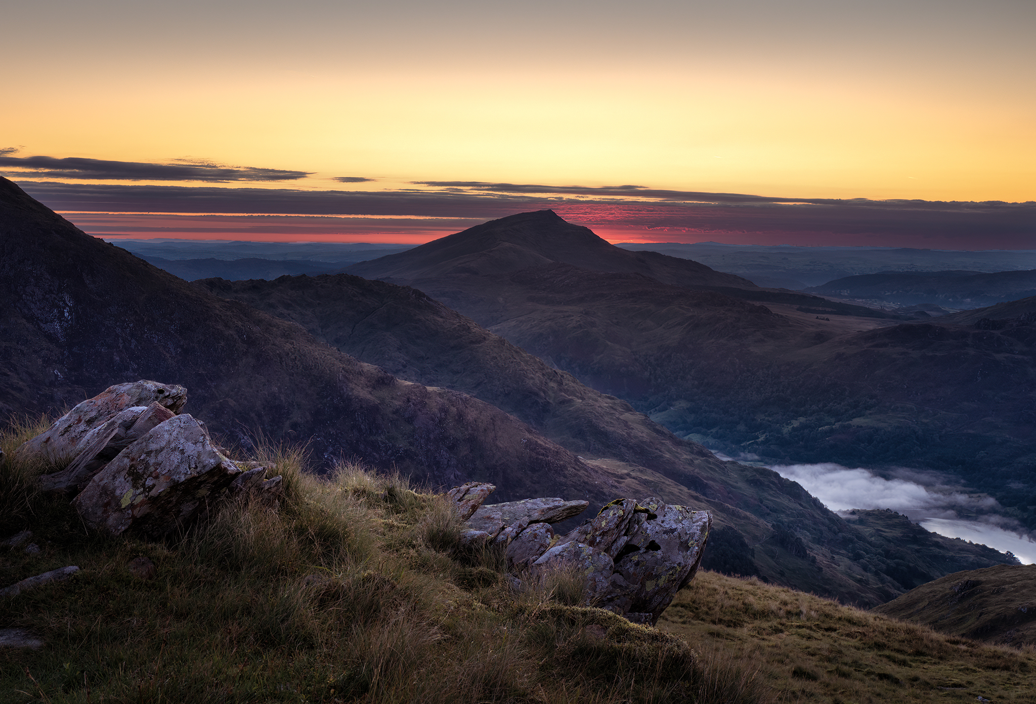Moel Siabod from Yr Aran summit, Eryri Moel Siabod from Yr Aran summit, Eryri